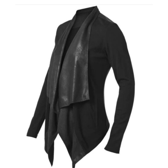 CAbi Women's Black Drape Cardigan Jacket - Picture 2 of 7